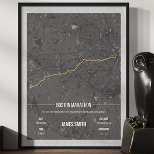Mapa de maratona personalizado, presente de corrida personalizado, presente personalizado para corredor, qualquer mapa de maratona ou corrida, presente personalizado para atleta, lembrança do dia da corrida