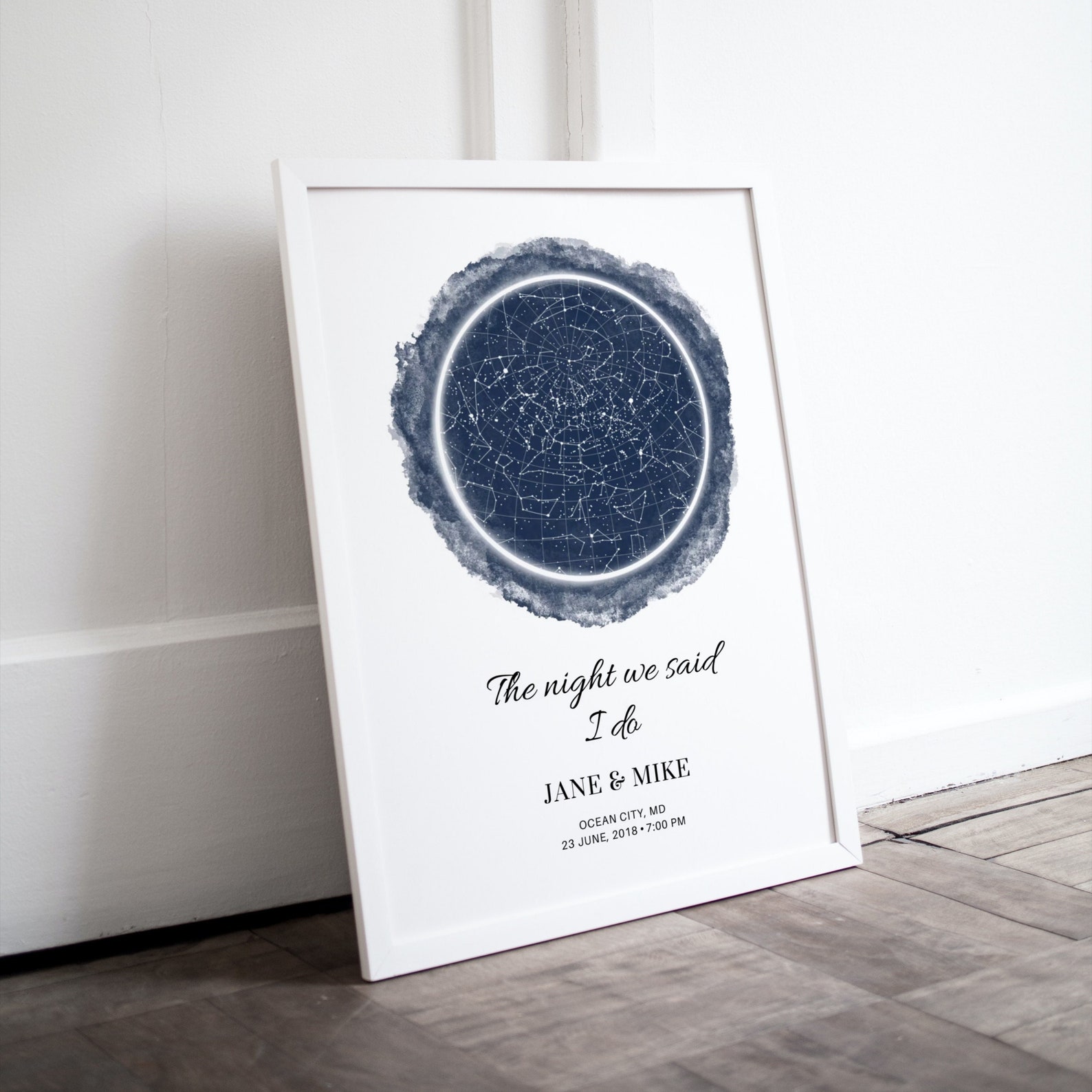 The Night We Met Star Map Star Map for Couples Custom Star Etsy