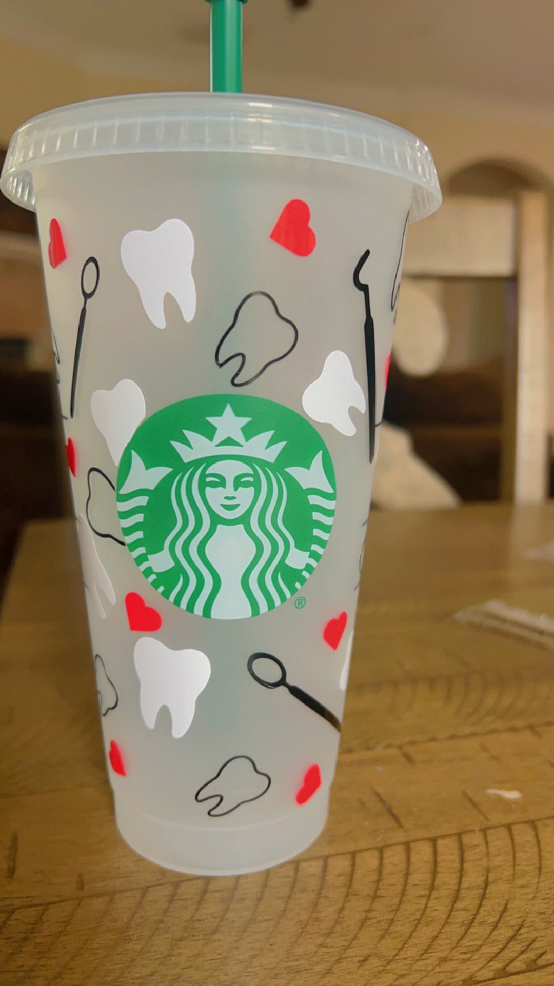 Dental Starbucks Cup Dental Assistant Dental Hygienist Etsy