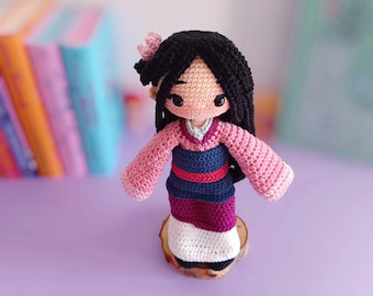 Patrón de muñeca Mulan