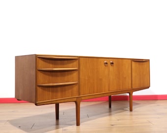Vintage Teak Credenza Sideboard by McIntosh, Mid Century Modern Danish Style Buffet, 1960s