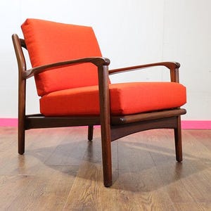 Mid Century Modern Toothill Lounge Chair Danish Vintage Style Teak ...