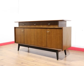 Vintage Teak Afromosia Credenza Sideboard by G Plan, Mid Century Modern Danish Style, 1960s
