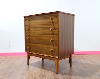Mid Century Modern Vintage Dresser Drawers by Alfred Cox Danish Style Bedroom Furniture