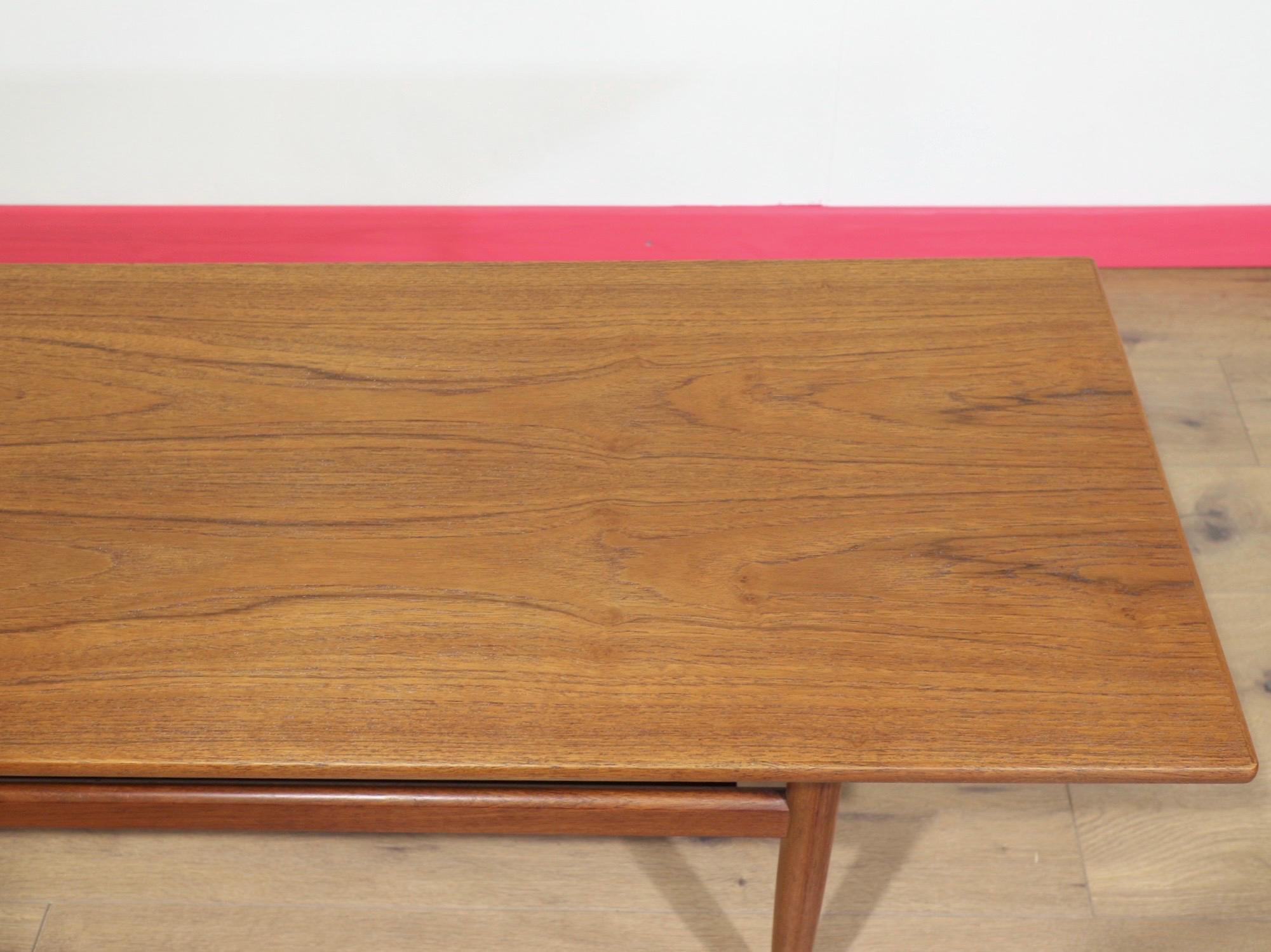 Mid Century Modern Vintage Teak Coffee Table - Danish Style Vintage ...