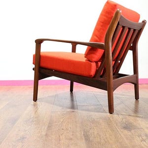 Mid Century Modern Toothill Lounge Chair Danish Vintage Style Teak ...