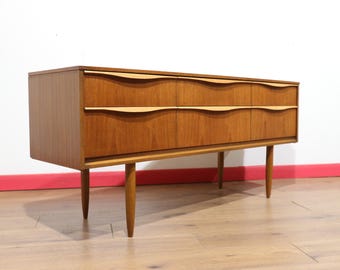 Vintage Teak Dresser End Table by Austinsuite, Mid Century Modern Danish Style, 1960s