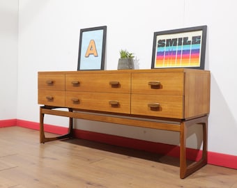 Vintage Teak G Plan Quadrille Dresser, Mid Century Danish Chest Drawers