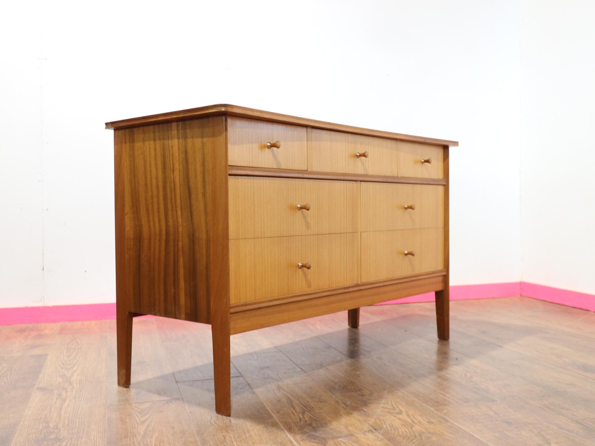 Mid Century Modern Vintage Dresser Drawers by Avalon Danish Style Danish Style