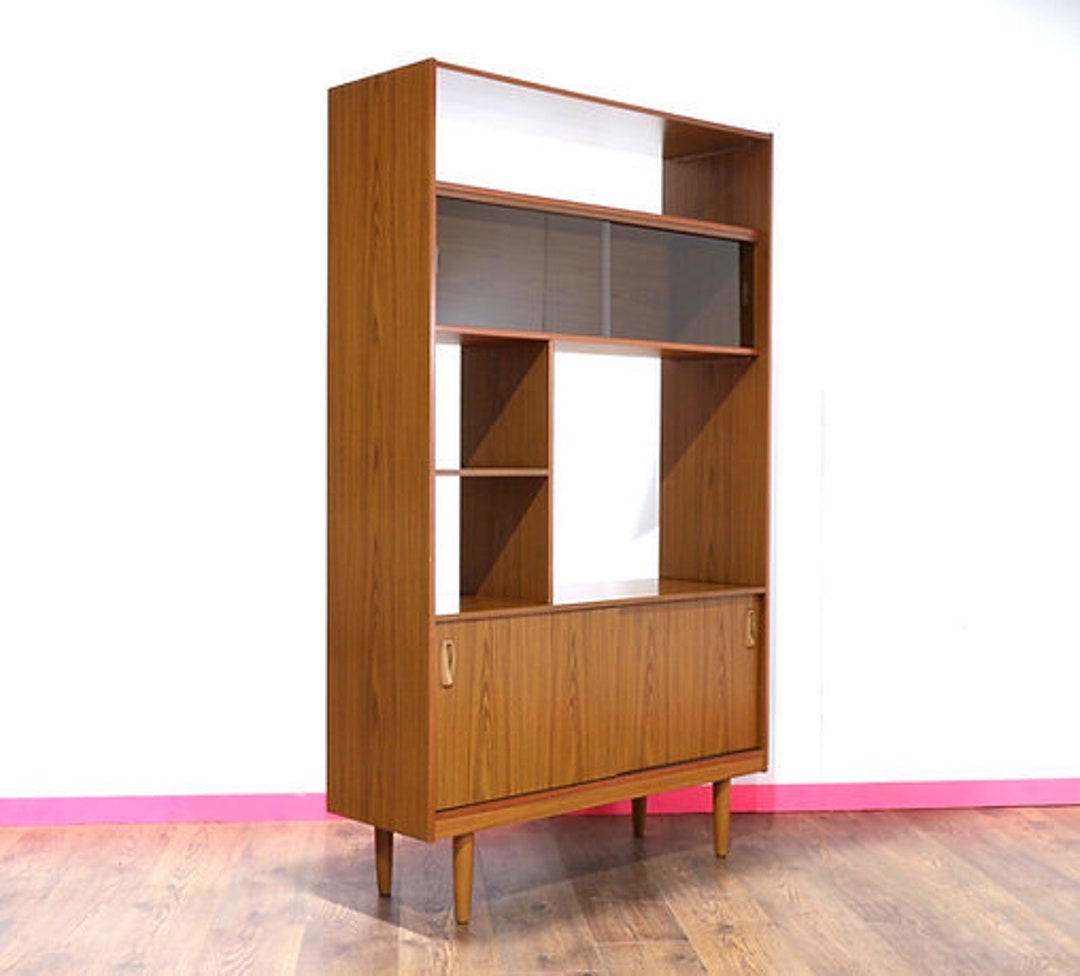 Mid Century Modern Room Divider Bookcase by Schreiber Danish Etsy