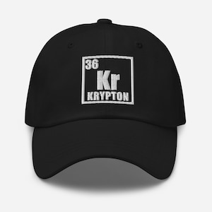 Krypton Element Periodic Table Embroidered Dad Hat Chemistry Science Cap Gift