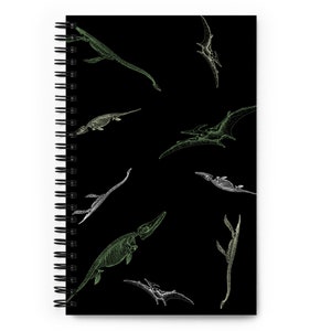 Ancient Reptile Notebook, Fossil Lover Notebook, Paleontology Notebook, Field Notebook, Paleontology Journal, Fossil Gift, Spiral Notebook