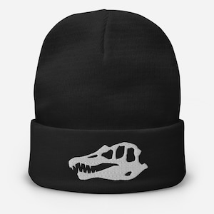 Spinosaurus Embroidered Beanie, Dinosaur Hat, Spinosaurus Gift, Dinosaur Hat, Dinosaur Gift, Jurassic Hat, Cretaceous Hat, Jurassic Gift