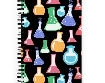 Chemistry Notebook, Science Lover Notebook, Science Notebook, Chemistry Journal, Science Journal, Science Gift, Spiral Notebook