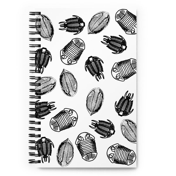 Trilobite Lover Notebook, Fossil Lover Notebook, Paleontology Notebook, Field Notebook, Paleontology Journal, Fossil Gift, Spiral Notebook