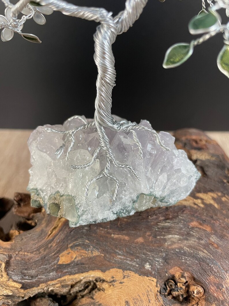 White Blossom Silver Wire Tree Sculpture Wire Japanese Etsy