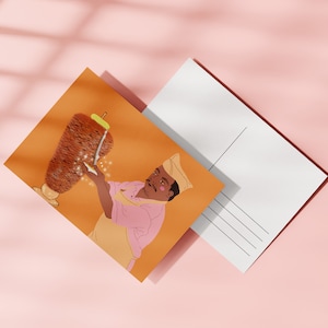 Tacos Postkarte / Illustration / Illustrierte Postkarte / kleines Geschenk / A6 Print