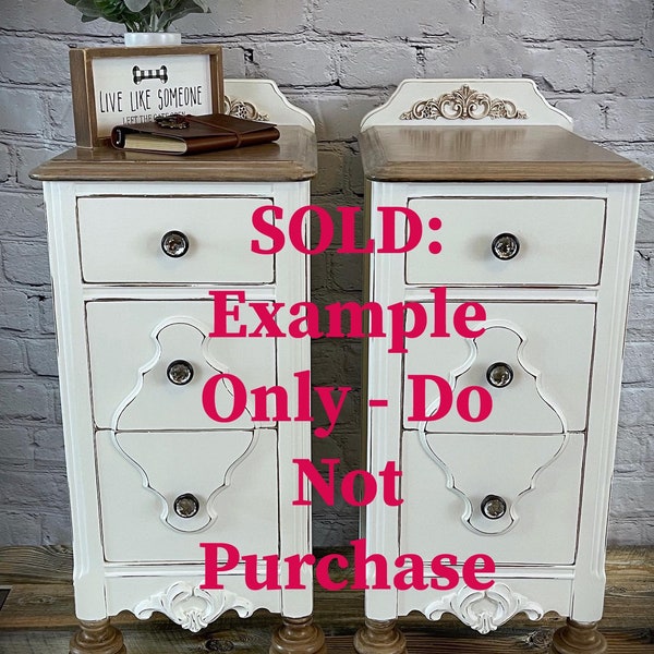 SOLD-EXAMPLE ONLY Vintage Nightstands