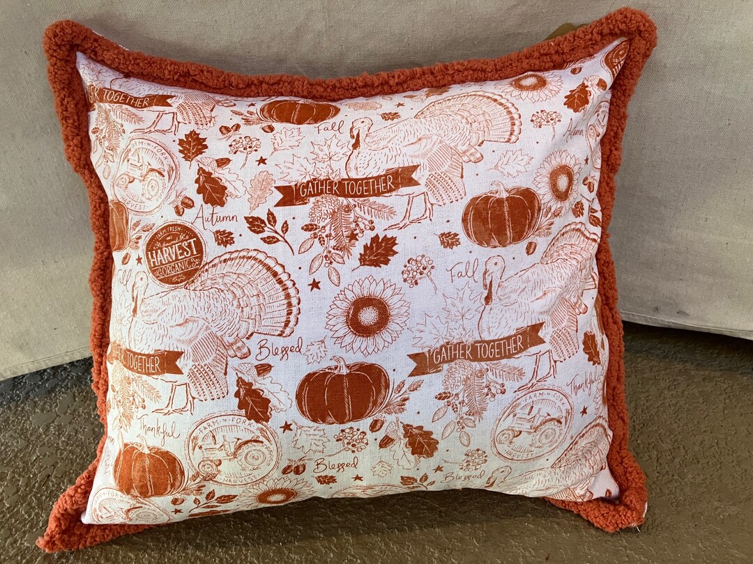 Thanksgiving Pillow Coverfree SHIPPING Etsy