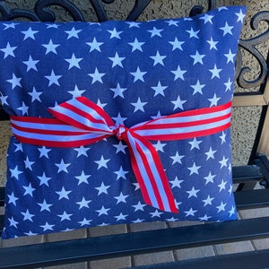 Patriotic pillow cover - two sizes! Free Shipping