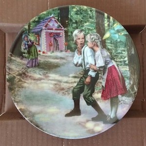 Konigszelt Bayern Collector plate Hansel and Gretel The Grimm&#39;s Fairy Tales plate Boxed with certificate