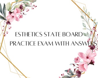 Esthetician State board Practice Test with Answers