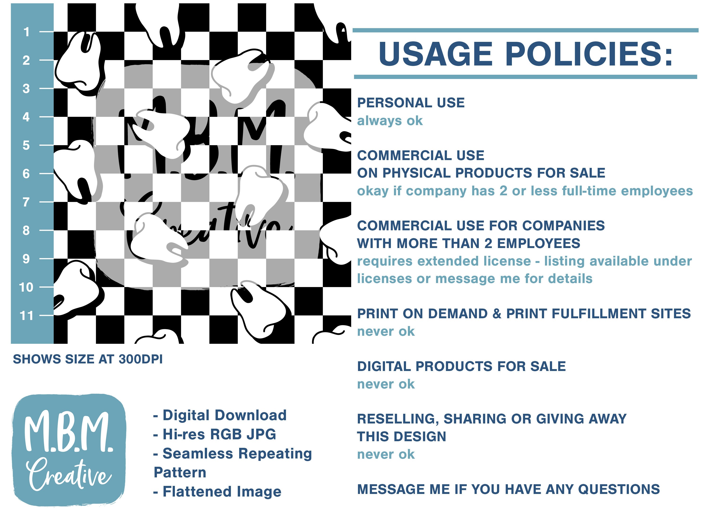 Teeth on Black & White Checkerboard Seamless Repeat Pattern for ...