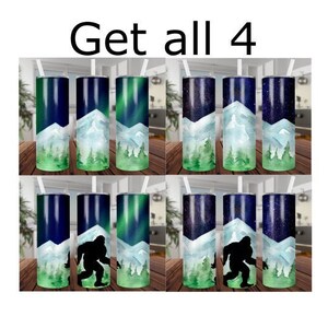 Bigfoot bundle skinny straight tumbler 20oz , Instant download, Bigfoot tumbler sublimation, Bigfoot clipart, Bigfoot png, Bigfoot digital