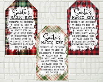 Santa key digitals, Christmas ornament, Santa png , Santa key png , Christmas digital , Christmas clipart, Magic key png