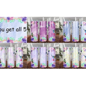 humming bird bundle skinny straight tumbler 20oz , Instant download, Bundle tumbler sublimation, humming bird clipart, humming bird digital