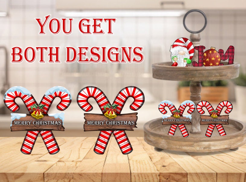 Christmas candy cane bundle for ornament, or wall hangers. candy cane earrings, candy cane tier tray, Christmas design, winter design
