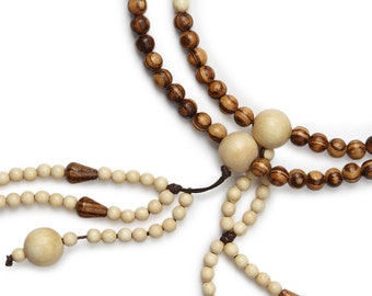 Zebrano Walnut Juzu - Buddhist Rosary for your daily practice