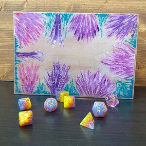 Medium Wooden and Resin Dice Tray, RPG Tabletop Games and DnD