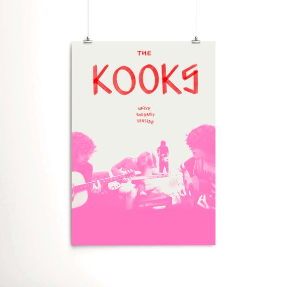The Kooks Band Prints, 6 Poster Pack, Aesthetic Retro Vintage Band.