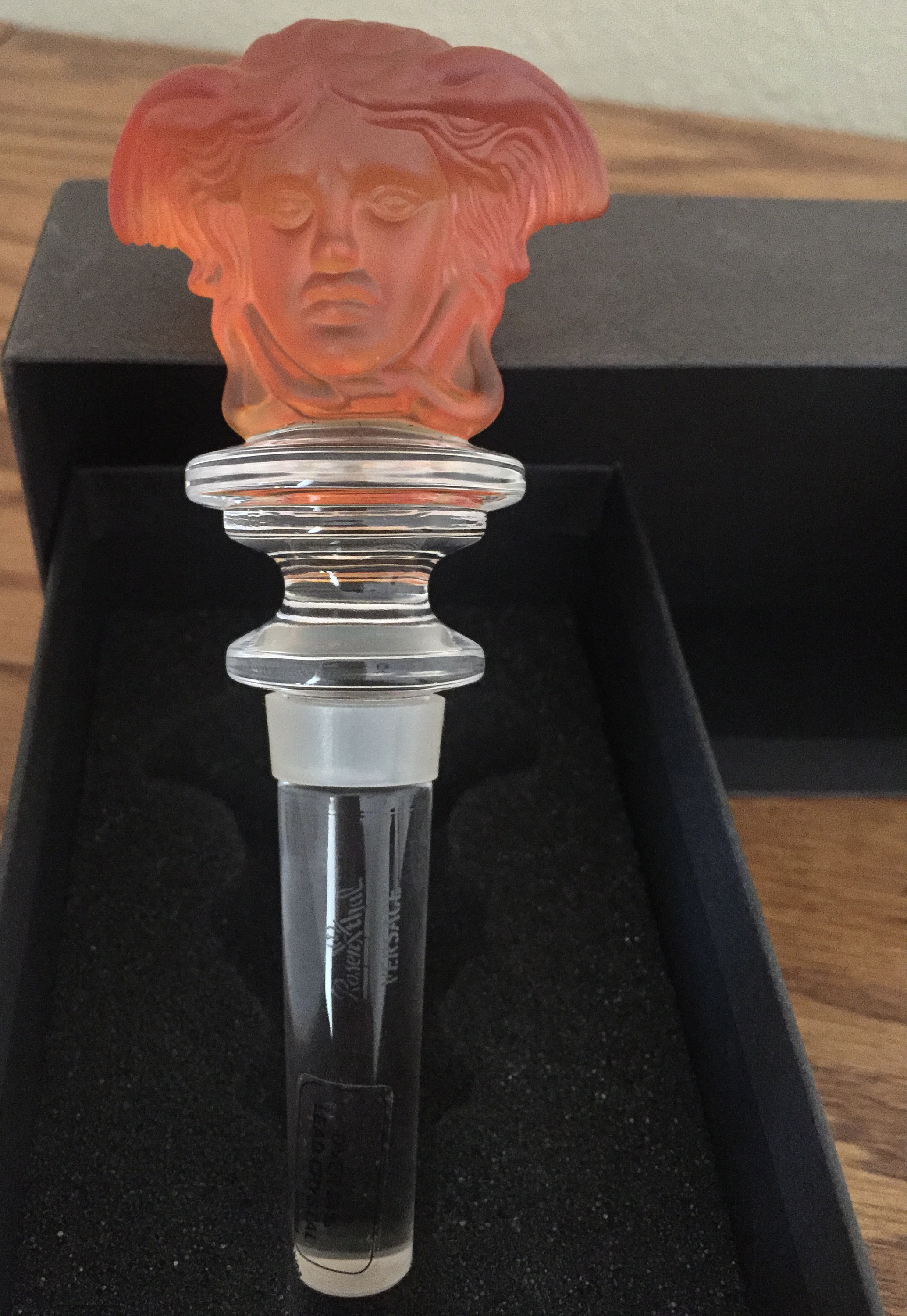 Versace Medusa Amethyst Crystal Bottle Stopper Etsy