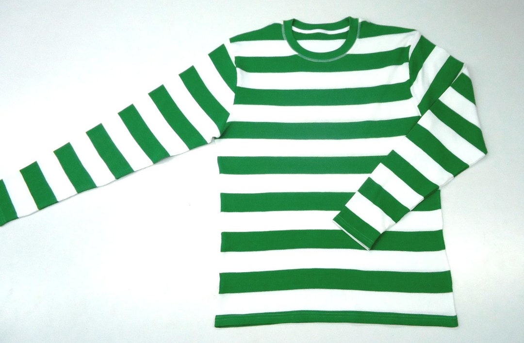 ★WAIKEI★ Open sleeve striped shirt green YK22SSSH02 Open sleeve stripe shirts - WaiKei | 60% - Asian Fashion