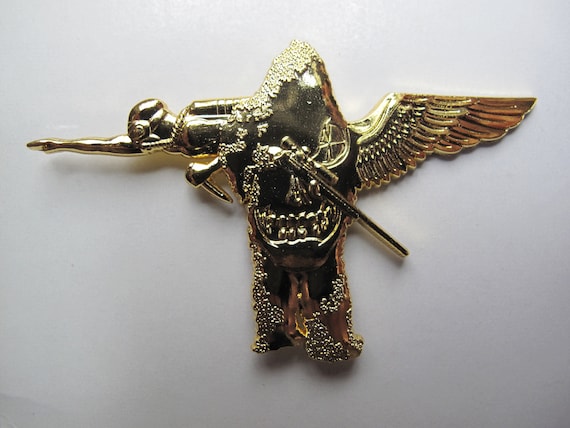 Marine Recon Sniper Jack Badge Pin Jump Dive Sniper Airborne