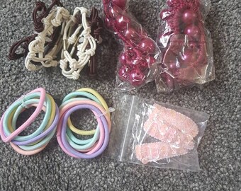 Kids hair accessory bag all items brand new perfect stocking filler