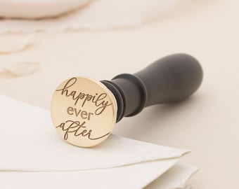 Happily Ever After Script Wax Stamp