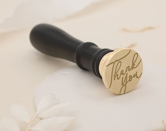 Thank You Script Wax Stamp