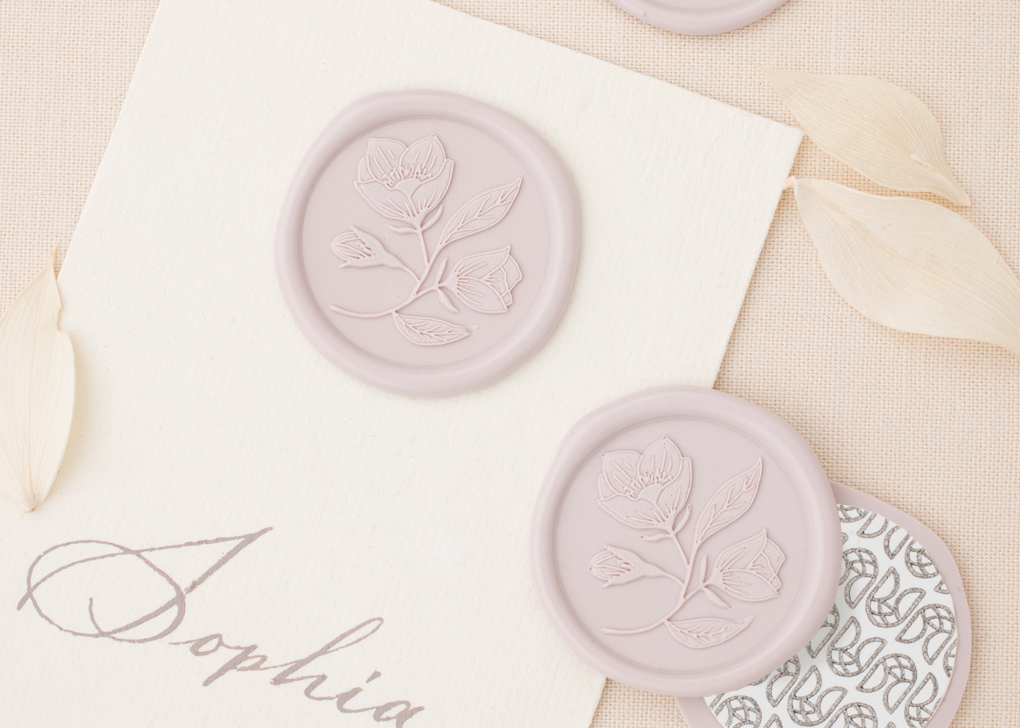 Botanical Wax Seal Stickers for Weddings and Invitations USA SELLER Self  Adhesive Wax Seal Sticker Premade Wax Seal Eucalyptus Wax Seal 
