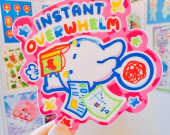 I am the Problem Apple Cat Sticker glossy kawaii cute funny Sticker