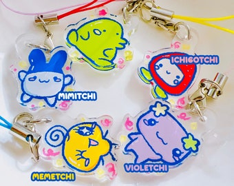 Tama Digital Friend Phone Charm keychains