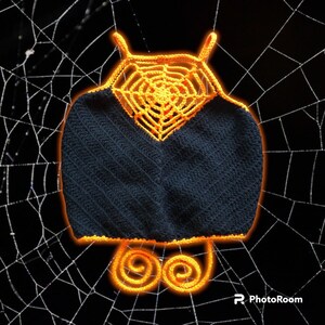 Crochet Spider Web Halter Top - Handmade Gothic Beachwear - Alternative Style - Festival Fashion - Intricate Design image 3