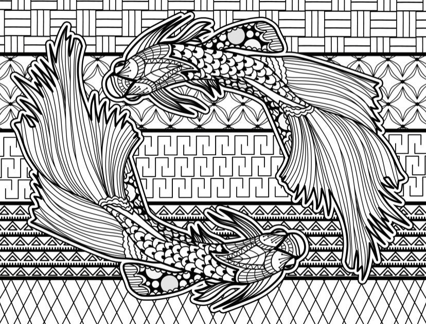 Zen colouring | Etsy