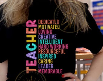 Back to school shirt for teachers, First day of school tee, Educator shirts, Fitted t-shirts