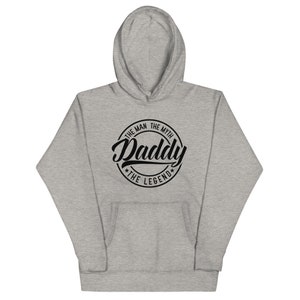 Father&#39;s day gift, dad the man legend the myth, fathers day sweater, gift for dad, stepfather gift, men&#39;s hoodie, sweater for dad, gift