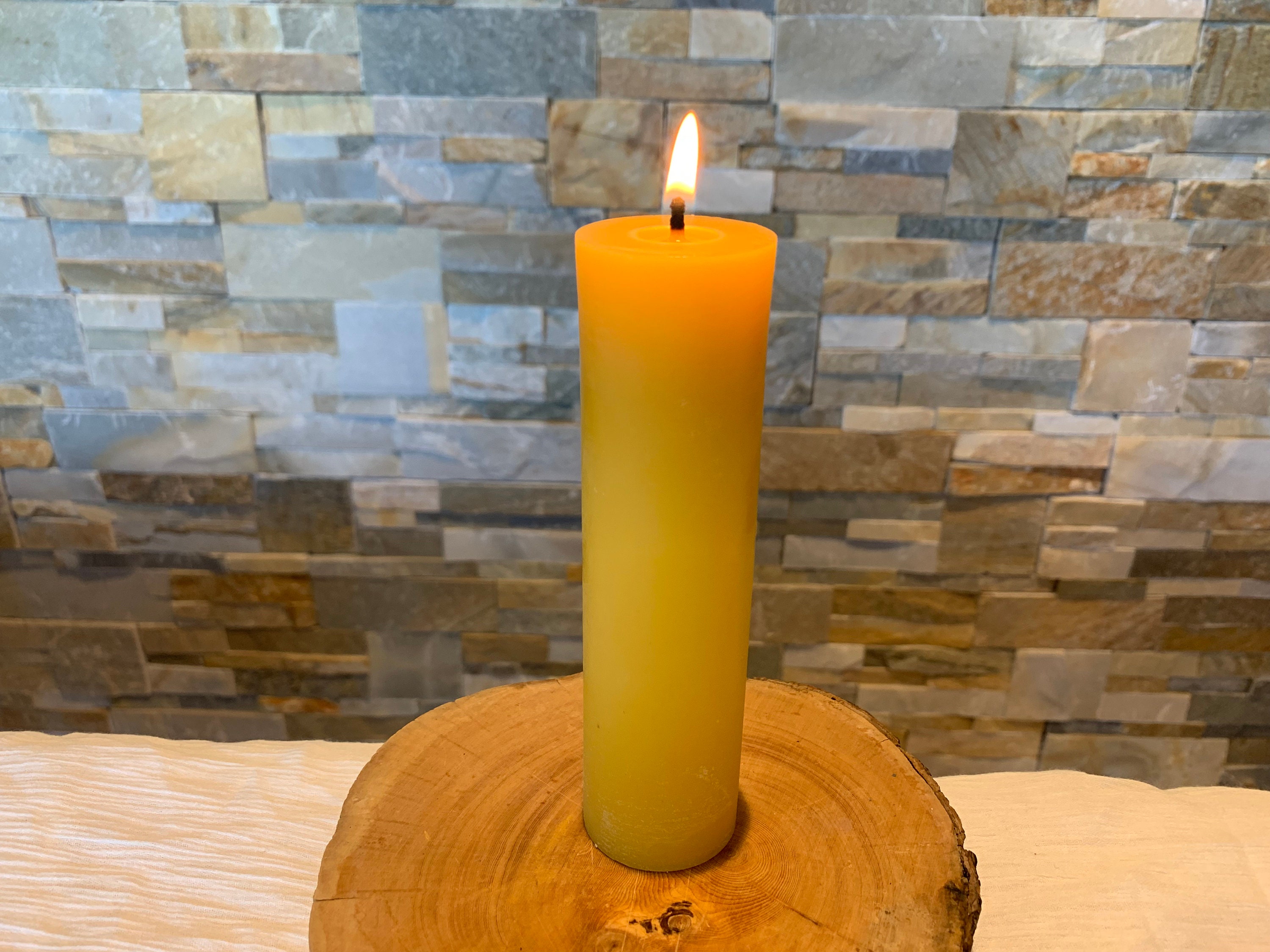 Beeswax Pillar Candle Handmade With Australian Beeswax Etsy