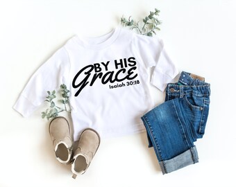 By His Grace SVG | Bible Verse | Isaiah | Christian Quote | Religious Apparel | SVG Cut Files | Instant Download