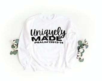 Uniquely Made SVG | Bible Verse | Psalm | Christian Quote | Religious Apparel | SVG Cut Files | Instant Download